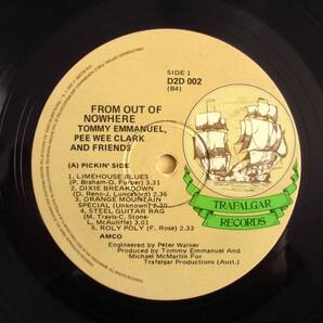 レア希少LP / Tommy Emmanuel トミーエマニュエル Pee Wee Clark And Friends / From Out Of Nowhere / Trafalgar / D2D 002 / オリジナルの画像3
