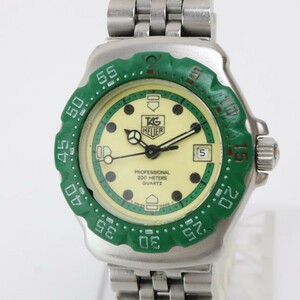 2401-506 タグホイヤー クオーツ 腕時計 TAG HEUER 372.508 フォーミュラ1 日付 緑 グリーン 純正ブレス