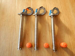  prompt decision petsuruPETZL Laser Speed ice screw 17cm 3 pcs set entering ... stainless steel ice climbing ice piton 