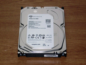 ★ 4TB ★ Seagate Video 3.5 HDD【 ST4000VM005 】AVコマンド対応 新品同様 ★NVW