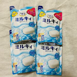 ミルキィボディーソープ400ml×4袋　詰め替え　せっけんの香り