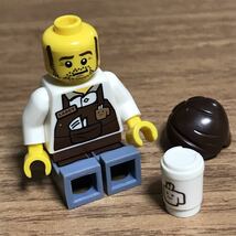 LEGO レゴ ミニフィグ レゴムービー バリスタのラリー コーヒーショップ 店員_画像3