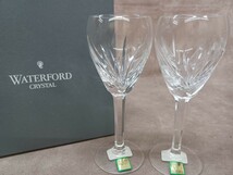 MARQUIS BY WATERFORD CRYSTAL ウォーターフォード クリスタル ペア ワイングラス 2客セット 酒器 食器 キッチン コレクション 奈良発 _画像1