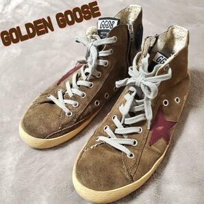 【美品】ゴールデングース スエード ハイカットスニーカー size38 golden goose