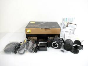 【Nikon/ニコン】亥①458//D7000/18-200mm VR ⅱ レンズキット/AF-S 18-200mm 1:3.5-5.6G ED VR ⅱ/箱付き