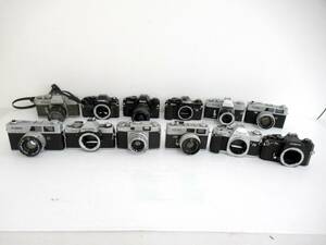 【クラッシックカメラ】亥①535//フィルムカメラまとめ/COSINA/CANON/AL-1/CANONET/他全12台
