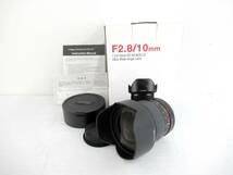 【SAMYANG】子①129//ULTRA WIDEANGLE LENS 10mm 1:2.8 ED AS NCS CS/CANONキャノンマウント/箱付き/美品_画像1