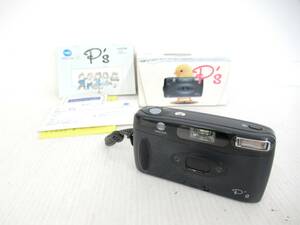 【MINOLTA/ミノルタ】子①98//P's/フィルムコンパクトカメラ/箱、取説付