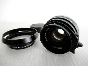 【Leica/ライカLEITZ】子⑤148//美品 Leica/ライカ SUMMILUX-M 1:1.4/35 347番台/防湿保管/フード付