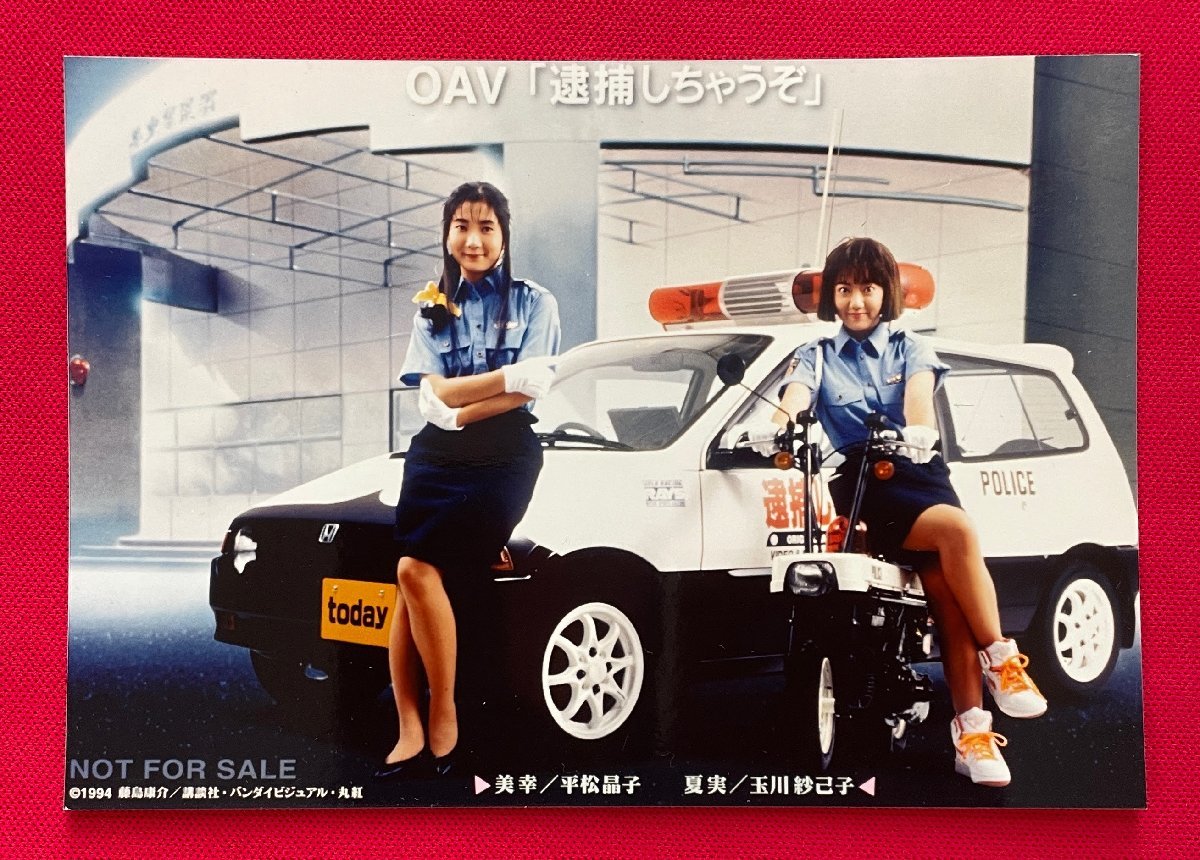 OAV Vous êtes en état d'arrestation Miyuki/Akiko Hiramatsu, Natsumi/Sakiko Tamagawa Photo pour offre spéciale de magasin Bandai Visual Pas à vendre 1994 Rare A14997, Ta rangée, Je vais vous arrêter., autres