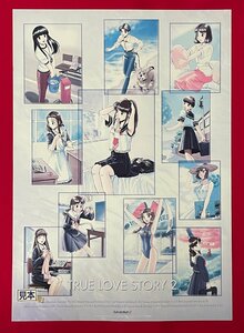 A2サイズ アニメポスター TRUE LOVE STORY2 トゥルーラブストーリー2 店頭販売 見本用 ムービック 非売品 1999年02月 当時モノ 希少 B6356