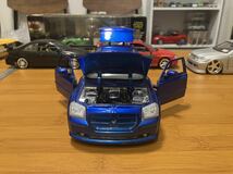 JADATOYS 1/24 DODGE マグナム R/TA 2006 ブルー 訳あり ミニカー 深リム ルース _画像5