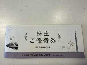 東武鉄道株主優待券及び株主優待乗車証10枚　2024年6月30日まで