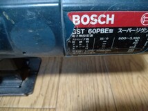 BOSCH ボッシュ スーパージグソー GST 60PBE型 電動工具 ケース付き 替刃等付き 現状品 通電確認済み カッタ 工機_画像3