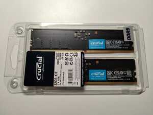 【新品】Crucial Micron DDR5 メモリ 16GB　x2　32GB キット CT2K16G56C46U5 