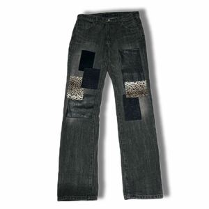 00's SCHLUSSEL patchwork denim pants rare japanese label archive goa ifsixwasnine kmrii share spirit lgb 14th addiction 