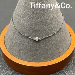 【人気】Tiffany&Co. / ティファニー エルサペレッティ バイザヤード 1Pダイヤ ブレスレット 925 シルバー アクセサリー/2238573/CDK59-5