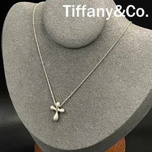 【人気】Tiffany&Co. / ティファニー エルサペレッティ クロスモチーフ ネックレス SV925 シルバー アクセサリー/2248348/CDK59-29