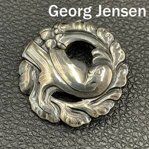 【人気】Georg Jensen / ジョージジェンセン 鳥モチーフ ブローチ 925 134 シルバー アクセサリー/2305472/CDK59-38