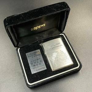 【人気】ZIPPO ジッポ 1991年製 USA製 シルバー COLUMBUS LIMITED EDITION 500周年 特別記念 限定品 未開封 オイル ライター/CDK57-8