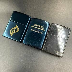 ZIPPO ジッポ レギュラータイプ KIRIN FIRE ブルーコーティング 2002年製/ブルーコーティング 2001年製/チタンブラック 2019年製/CDK57-17