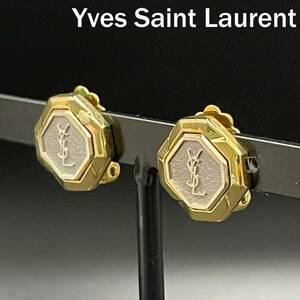 【人気】Yves Saint Laurent / イヴ・サンローラン イヤリング ゴールド YSL ロゴ アクセサリー/CYB72-12