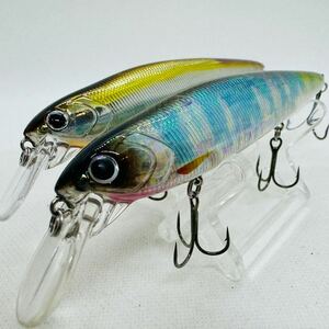 送料120円・美品『ノリーズ レイダウンミノー 110 JP SP 2個セット』3点落札送料無料■NORIES LAYDOWN MINNOW サスペンド ミノー