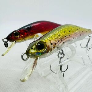 送料120円・美品『ジップベイツ オルビット 80SP 2個セット』3点落札送料無料■Zip Baits ORBIT 80SP サスペンド ミノー