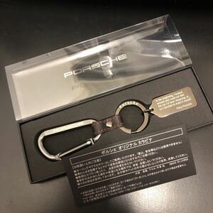 ケース入り未使用★ポルシェ　PORSCHE　オリジナル　カラビナ　キーリング　キーホルダー★純正　ノベルティー★非売品