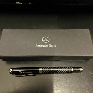  box attaching unused * Mercedes * Benz carbon style ballpen with logo original Novelty * not for sale 