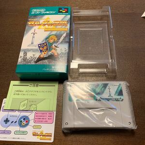 美品 スーパーファミコン ゼルダの伝説 神々のトライフォース 説明書欠品