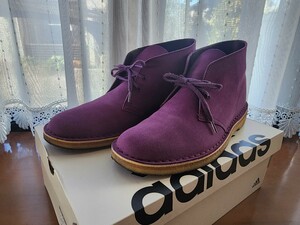 Clarks デザートブーツ スエード パープル 【USED】