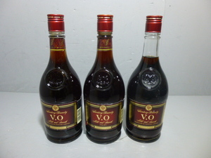  古酒 SUNTORY サントリー Suntory Brandy V.O mild&smooth ブランデー 640ml 37% 3本セット 未開栓