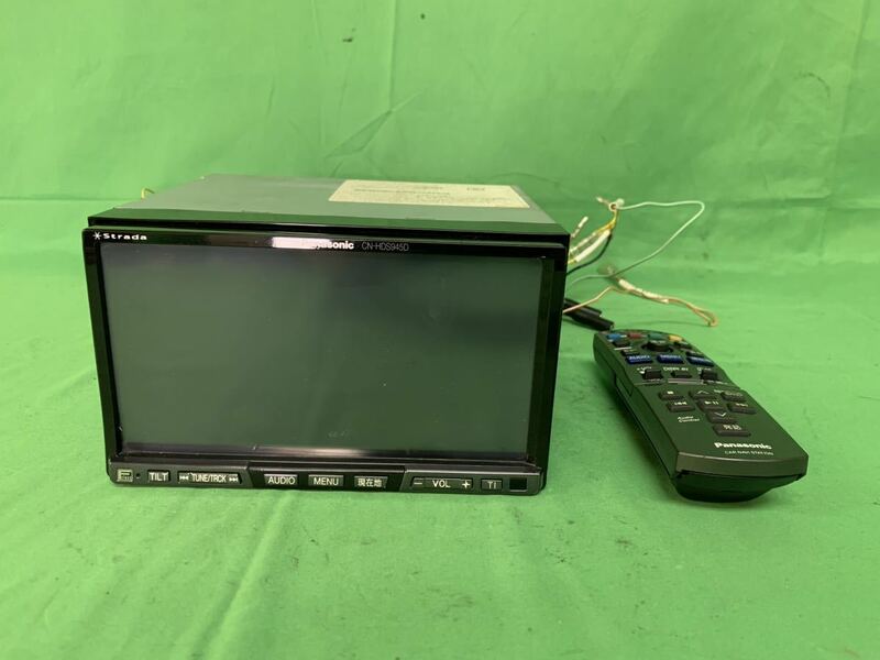 KM184 中古 パナソニック Panasonic カーナビ HDDナビ CN-HDS945TD CD/DVD/TV 7V型 2DIN 地図データ 2007年 リモコン付　ジャンク