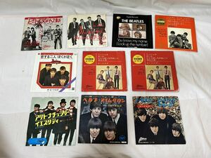 ●R401●EP レコード BEATLES ビートルズ 10枚まとめ ヘルプ イエスタデイ 恋する二人 ノー リプライ ミッシェル ガール のっぽのサリー