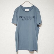 Abercrombie＆Fitch アバクロンビー アンド フィッチ　メンズ 半袖Tシャツ ブルーグレー　サイズS（約Mサイズ相当）_画像1