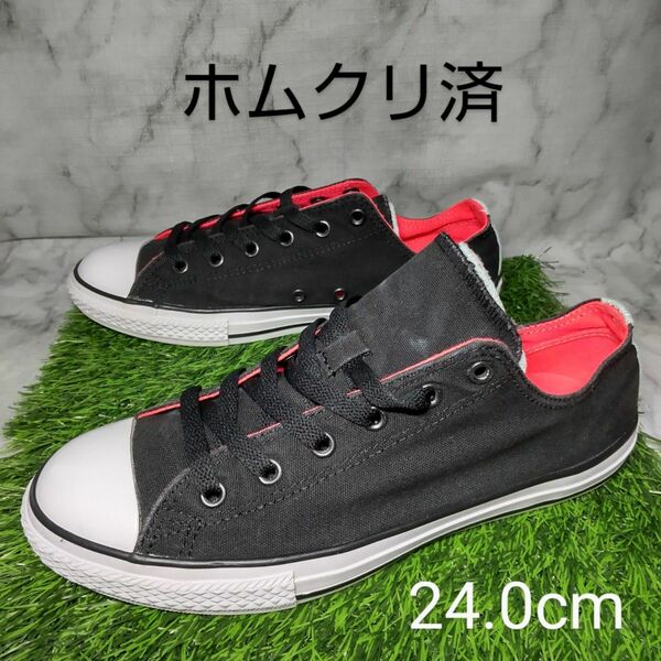 《海外モデル》【Converse】コンバース　CTAS OX　24.0cm　黒