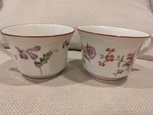 2客　ノリタケ　　Noritake　美品　ティーカップ　コーヒーカップ　マグカップ　