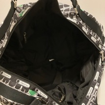 レスポートサック LESPORTSAC ボストンバッグ - レスポナイロン 黒×白×グリーン 本体ロックなし 美品 バッグ_画像7