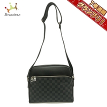 ルイヴィトン LOUIS VUITTON ショルダーバッグ N41408 デイトンPM ダミエ・グラフィット キャンバス ダミエグラフィット CA0117 美品_画像1