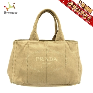 プラダ PRADA トートバッグ B1877B CANAPA キャンバス ベージュ バッグ