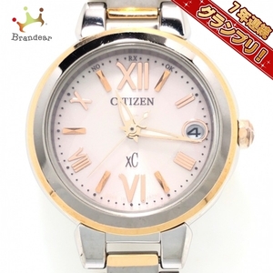 CITIZEN(シチズン) 腕時計 XC(クロスシー) H058-T016553 レディース エコドライブ/電波 ピンクゴールド