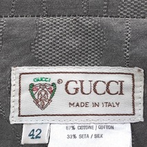 グッチ GUCCI ブルゾン サイズ42 M - カーキ レディース 長袖/シルク混/春/秋 ジャケット_画像3