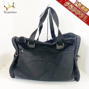  man dalina Duck MANDARINA DUCK Boston bag - nylon ×PVC( salt . vinyl ) black body lock none bag 