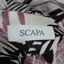 スキャパ Scapa サイズ38 L - ライトパープル×白×黒 レディース ラウンドネック/七分袖/ロング ワンピース_画像3