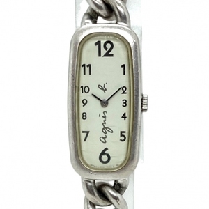 agnes b(アニエスベー) 腕時計 - V220-6040 レディース 白