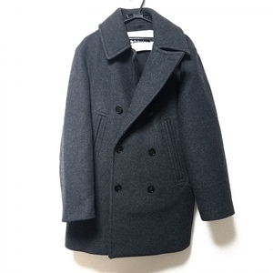 ジルサンダー JILSANDER Pコート サイズ38 M - ダークグレー メンズ 長袖/冬 美品 コート