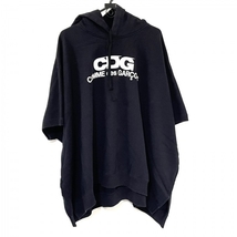 コムデギャルソン COMMEdesGARCONS パーカー サイズXL - ダークネイビー×白 メンズ 七分袖/CDG/プルオーバー トップス_画像1