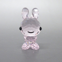 スワロフスキー SWAROVSKI - スワロフスキークリスタル ピンク 置物/うさぎ 美品 小物_画像1