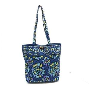 ベラブラッドリー Vera Bradley トートバッグ - コットン ダークネイビー×マルチ 花柄/キルティング バッグ